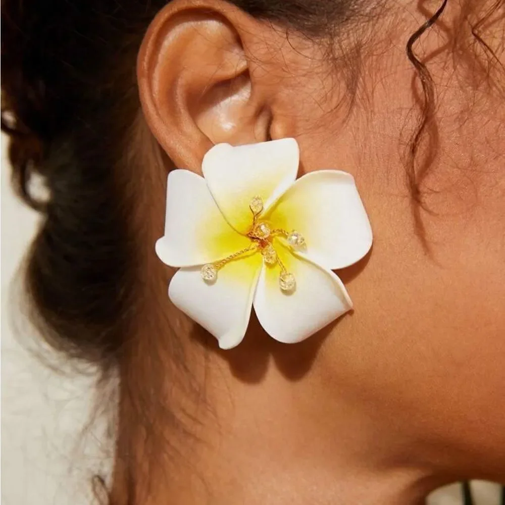 Boho flower earrings N1326